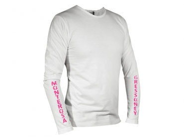 Long sleeves T-shirt man white – Gnifetti Hut