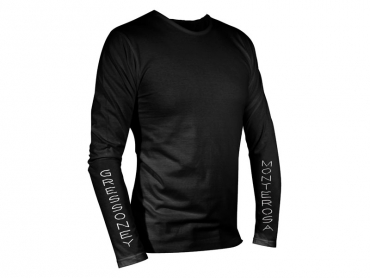 Long sleeves T-shirt man black – Gnifetti Hut