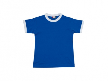 T-shirt bimbi mezza manica blu - Capanna Gnifetti